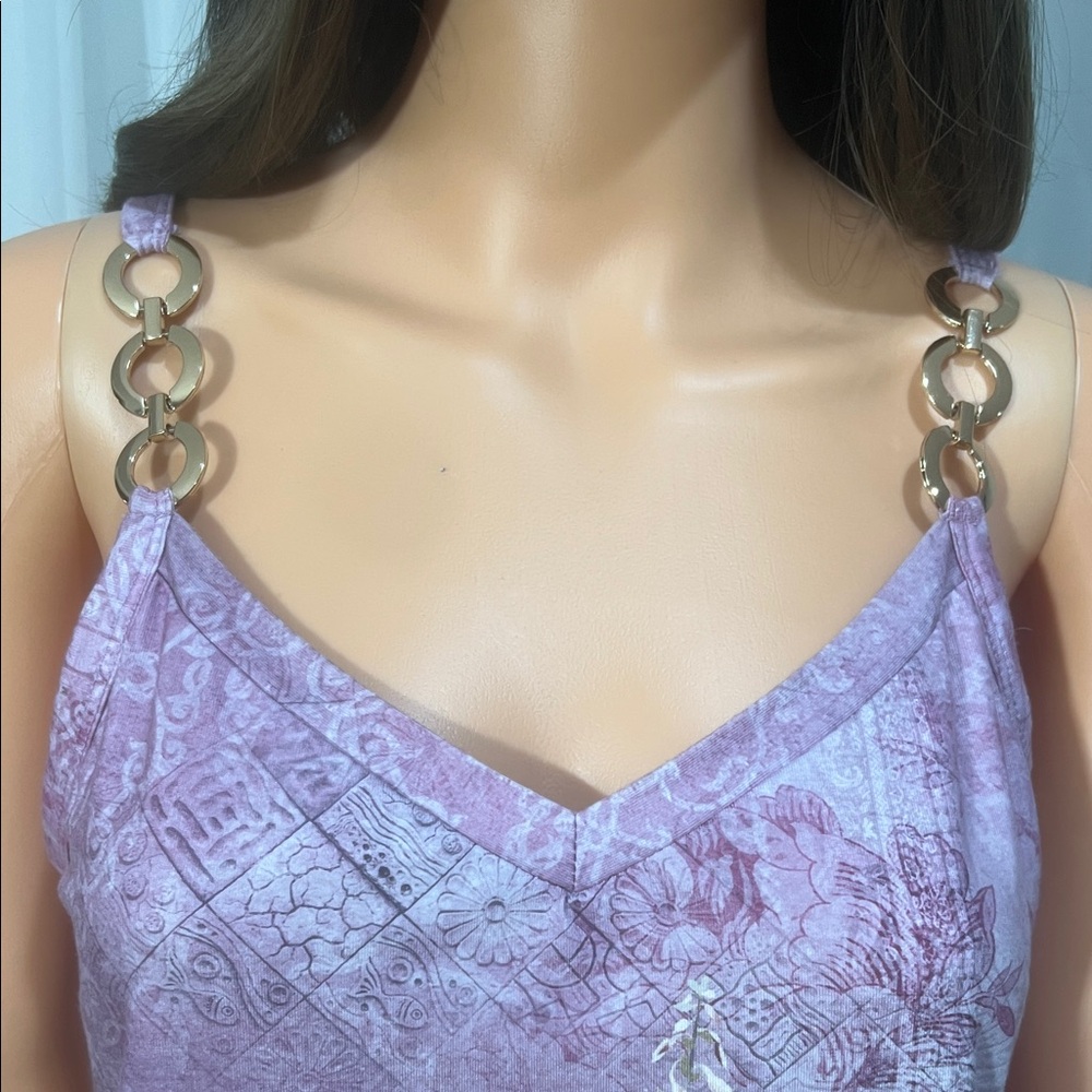 Floral Lavender Camisole Top - Picture 3 of 4